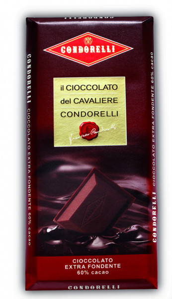 Ciocolata neagra 60% cacao fara gluten 100g Condorelli