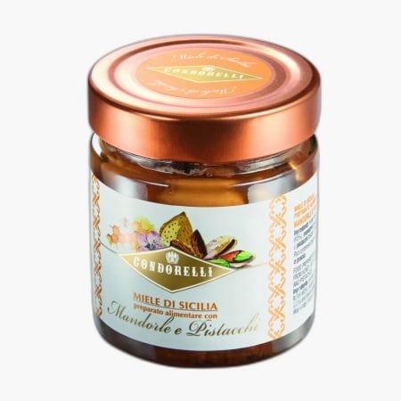 Miere de portocale cu migdale si fistic, fara gluten, Condorelli 275g