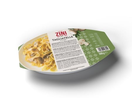 Tagliatelle ai Funghi, paste gata preparate, produs congelat, Pasta Zini 300g