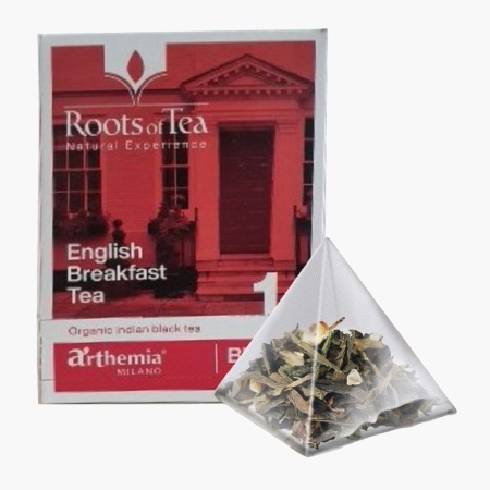 Ceai frunze English Breakfast piramida - ceai negru BIO, Arthemia Milano 15x2.2g/plic