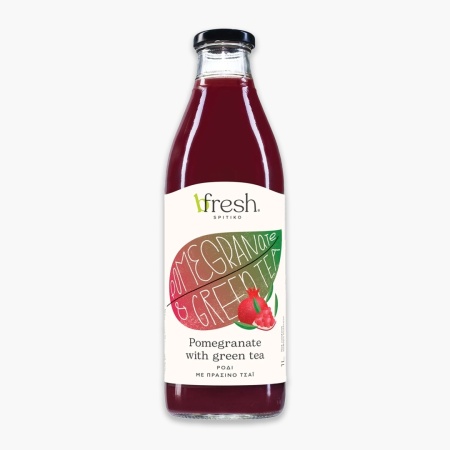 Concentrat organic pentru limonada cu stevie, rodie si ceai verde, B-FRESH 1L