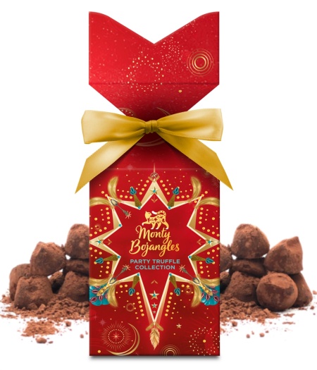 Cutie cu trufe din ciocolata Monty Bojangles Party Mix Tall Gift 130g - Img 1