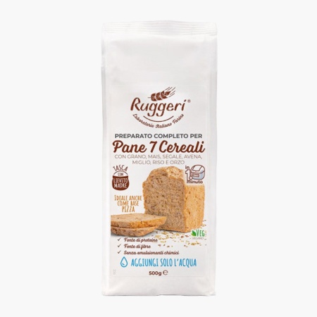 Faina din 7 cereale pentru paine de casa Ruggeri 500 g (preparat complet) - Img 1
