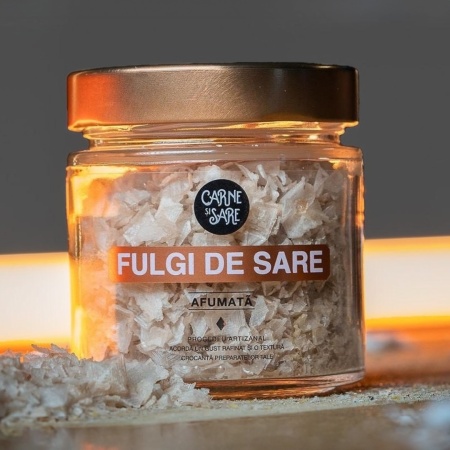 Fulgi de sare de mare naturala afumata 110g