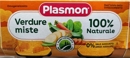 Piure de legume omogenizate pentru copii si bebelusi 80g, Plasmon