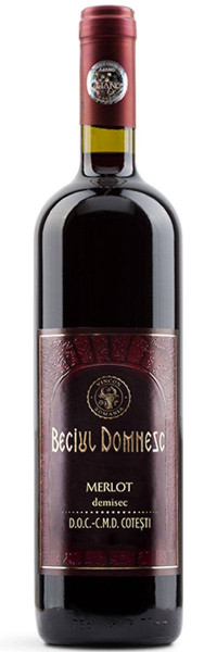 Vin rosu demisec Beciul Domnesc Merlot 0.75L - Img 1
