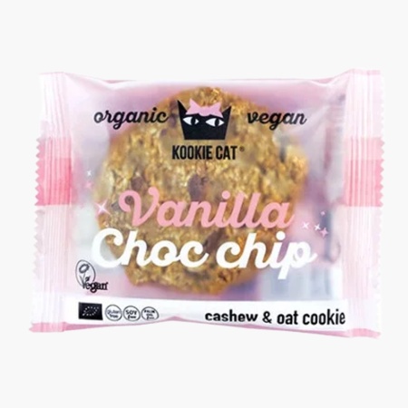 Biscuite cookie cu vanilie si ciocolata, bio, vegan, fara gluten, Roobar 50g - Img 1