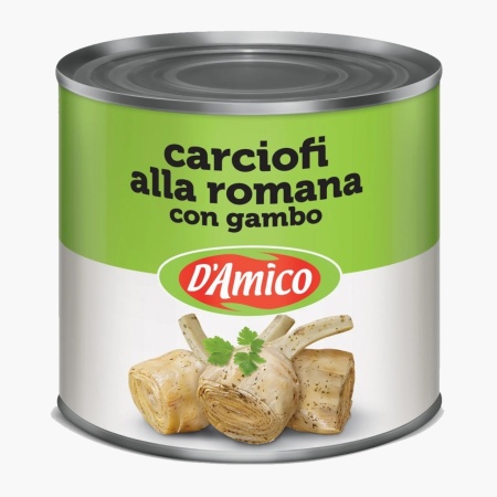 Carciofi alla Romana, anghinare cu pulpa, D'Amico 2400g