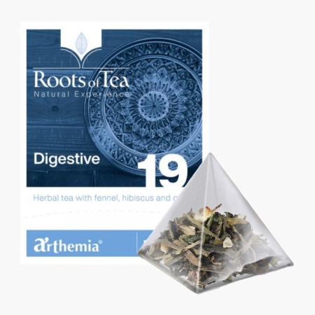 Ceai frunze Digestive piramida – cu infuzie de fenicul, hibiscus si ghimbir, BIO, Arthemia15x2.2g/plic - Img 1