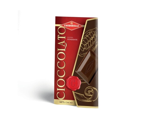 Ciocolata neagra 60% cacao fara gluten 100g Condorelli