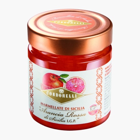 Marmelada de portocale rosii 240g, Condorelli - Img 1
