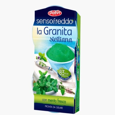 Suc granita Sensofreddo siciliana de menta, fara gluten, Dolfin 2x100ml