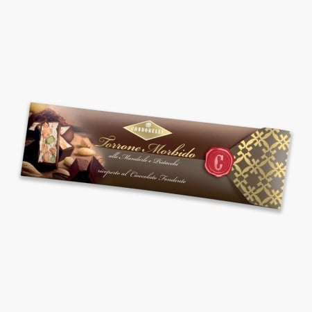 Baton de nugat torrone cu ciocolata fondente, Condorelli 150gr