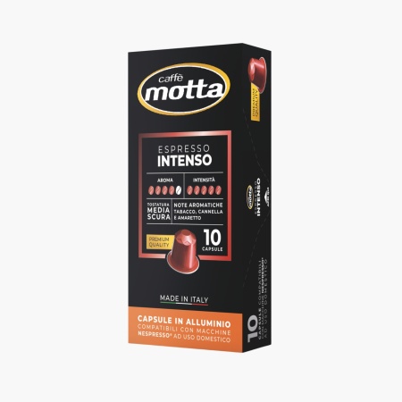 Cafea Macinata Intenso - Capsule compatibile Nespresso Motta (10 buc/cutie)