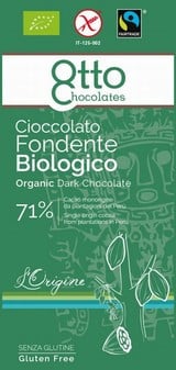 Ciocolata neagra BIO, fara gluten, 71% cacao, OTTO 100g