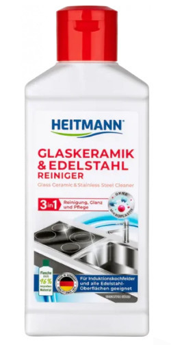 Pasta de curatare pentru sticla, ceramica si inox Heitmann 250 ml