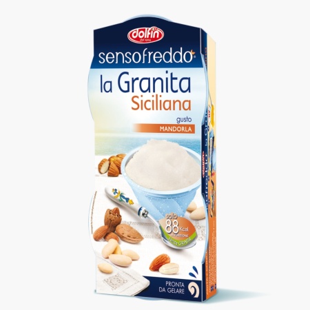 Suc granita Sensofreddo siciliana de migdale, Dolfin 2x100ml - Img 1