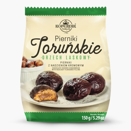 Turta dulce cu ciocolata si crema de alune de pădure Kopernik 150g