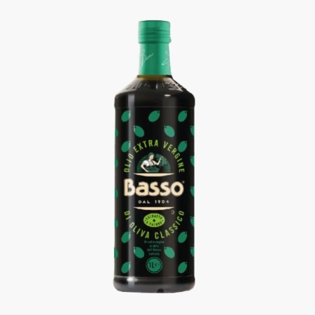 Ulei de masline extravirgin presat la rece, Basso 1000 ml