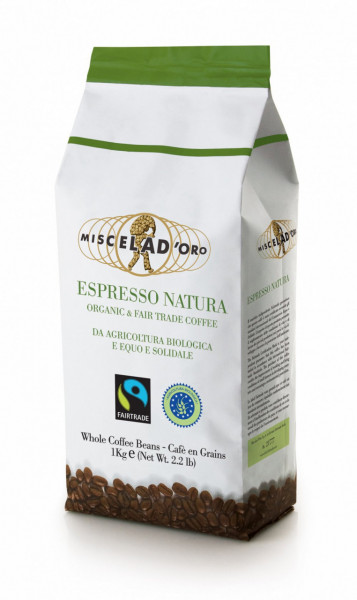 Cafea boabe Miscela d&#039;Oro Espresso Natura BIO 1000 g - Img 1