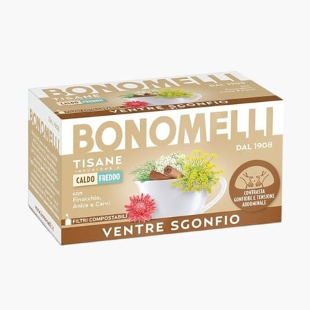 Ceai de zmeura si coacaze rosii, 100% natural, antibalonare, Bonomelli