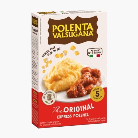 Polenta Valsugana clasica, preparat pentru mamaliga instant, fără gluten, Bonomelli 375g - Img 1