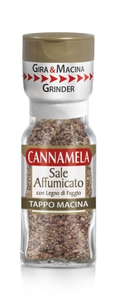 Sare de mare afumata in rasnita de sticla 64g, Cannamela