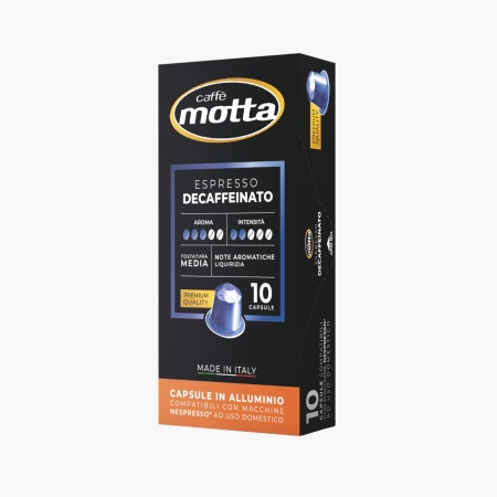 Cafea Macinata Decaffeinato - Capsule compatibile Nespresso Motta (10 buc/cutie)