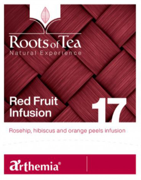 Ceai frunze Red Fruits Infusion piramida – cu macese, hibiscus si infuzie de coji de portocale, Arthemia 15x2.2g/plic