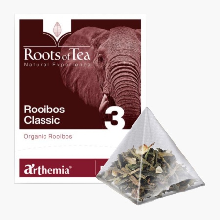 Ceai frunze Rooibos Classic piramida – ceai rosu BIO, Arthemia Milano 15x2.2g/plic - Img 1
