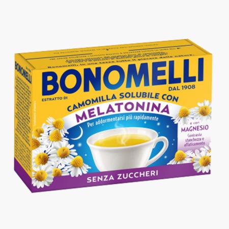 Ceai solubil de musetel si melatonina, fara zahar, Bonomelli