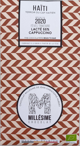Ciocolata Millesime cu cappuccino Lacte 55% HAITI 70GR