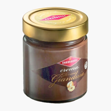 Crema de ciocolata cu nugat si alune de padure 190g, Condorelli