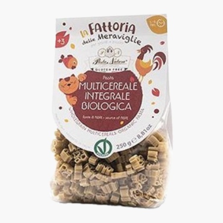 Paste multicereale integrale BIO pentru copii, fara gluten, Pasta Natura 250g