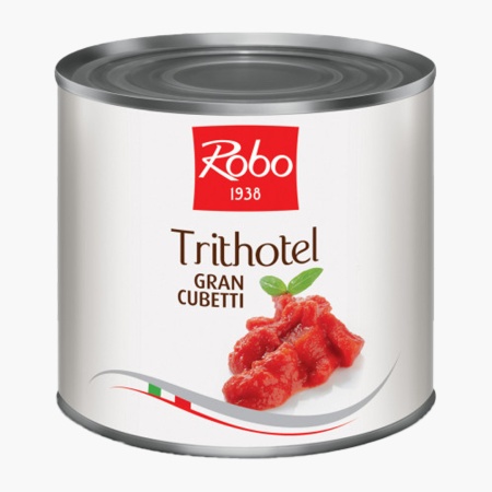 Rosii cuburi la conserva, fara gluten, Trithotel Robo 2500g - Img 1