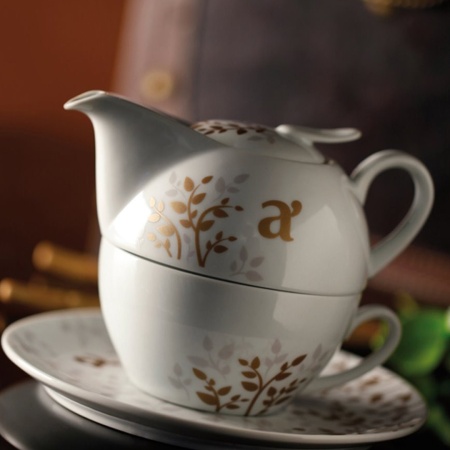 Set din portelan pentru ceai , 1 persoana, Arthemia - Img 1