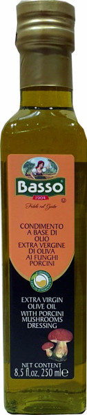 Ulei de Masline extravirgin aromat cu ciuperci porcini Basso 250 ml sticla