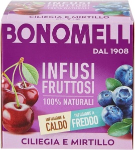 Ceai din plante, infuzie de cirese si afine, Bonomelli - Img 2