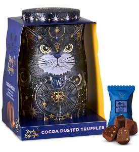 Cutie metalica cu trufe din ciocolata Monty Bojangles Cosmic Persian Cat Tin 135g - Img 2