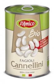 Fasole alba fiarta BIO, la conserva, D'Amico 400 g - Img 2