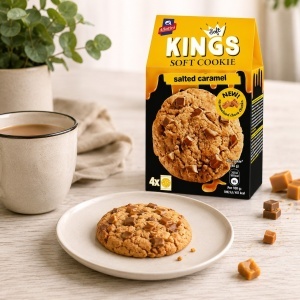 Fursecuri Soft Kings cu caramel sarat, Allatini 160g - Img 2