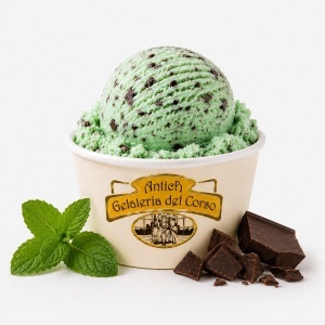 Inghetata de menta cu bucati de ciocolata, Antica Gelateria del Corso vascheta 2.500g