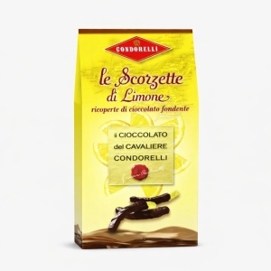 Scorzette de lamaie confiate cu ciocolata neagra, fara gluten, Condorelli 130g