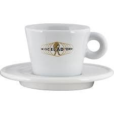 Set cana mare cu farfuriuta pentru cappuccino, Miscela D'Oro - Img 2