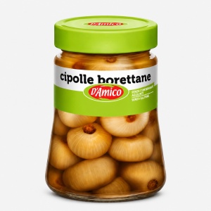 Ceapa boretana in otet balsamic, fara gluten, D'Amico 310g