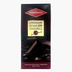 Ciocolata extra neagra 60% cacao Cavaliere, fara gluten, Condorelli 100g