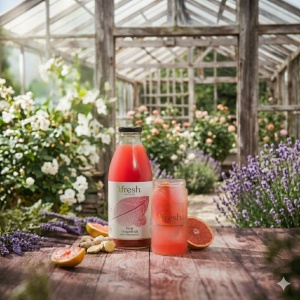 Concentrat organic pentru limonada cu stevie si grapefruit, B-FRESH 1L - Img 2