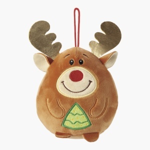 Decorațiune de pluș cu ciocolata, diverse personaje, Squishy Xmas Dolfin 50g - Img 3