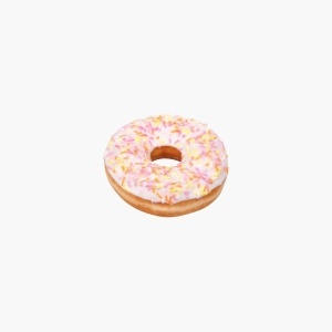Gogoasa glazurata cu zmeura si vanilie, Hello Donuts 85 g - 24 buc