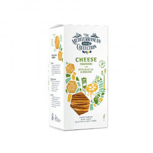 Mediterranean Crackers Cu Brânză Gouda, Ulei de Măsline și Oregano, 100g - Img 1